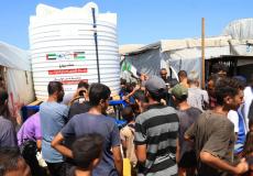 افتتاح مشروع إماراتي لضخ المياه المحلاة من مصر لجنوب غزة