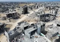 آثار الدمار في مدينة غزة