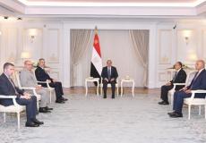 لقاء السيسي مع وزير الخارجية التركي اليوم