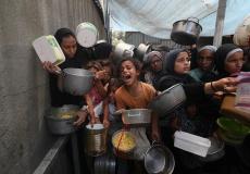 من مظاهر المجاعة في غزة