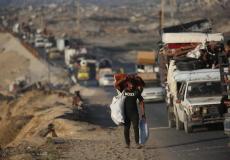 تهجير سكان مدينة غزة