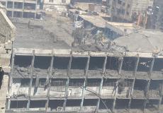 استهداف مدرسة غرب مدينة غزة