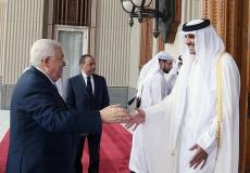 الرئيس عباس وأمير قطر