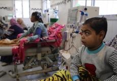 غزة - استهداف الطابق العلوى في مستشفى الرنتيسي للأطفال