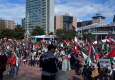 الآلاف يشاركون في مسيرة مؤيدة لفلسطين في أكبر مدن نيوزيلندا
