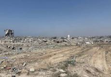 دمار كبير وواسع في حي الزيتون جنوب شرق مدينة غزة