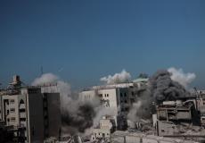 استهداف مبنى الجامعة الإسلامية غرب مدينة غزة