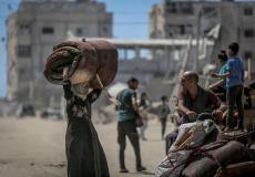 نزوح المواطنين من غزة