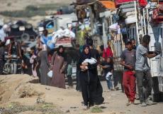 نزوح سكان مدينة غزة