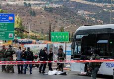 من موقع عملية في القدس، الإثنين الماضي (Getty Images)