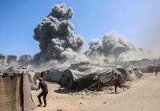 القصف الإسرائيلي في مدينة غزة