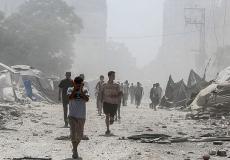 سكان قطاع غزة وسط الدمار - تعبيرية