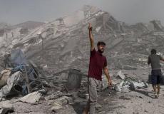 برج الرؤيا بعد تدميره