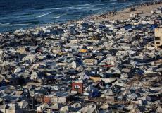 خيام النازحين في قطاع غزة