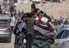 نزوح السكان خلال العدوان الإسرائيلي على قطاع غزة