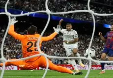 من مباراة ريال مدريد وبرشلونة اليوم