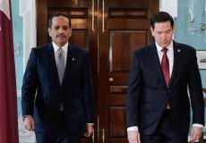 رئيس الوزراء القطري ووزير الخارجية الأمريكي