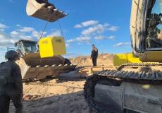 خلال وضع الجيش الإسرائيلي لمكعبات صفراء لتحديد المنطقة التي يسيطر عليها في قطاع غزة