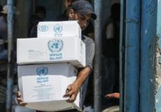 مساعدات الأونروا - تعبيرية