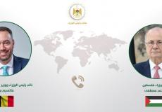 مصطفى ووزير الخارجية البلجيكي