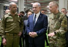 نتنياهو يزور مركز التنسيق العسكري–المدني في كريات غات