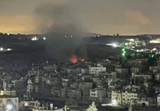 الاحتلال يضرم النار في منزل بمخيم نور شمس