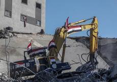 آليات تتبع للجنة المصرية في غزة - أرشيف