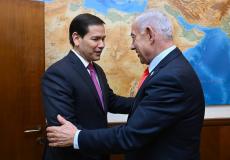 نتنياهو وروبيو خلال اللقاء