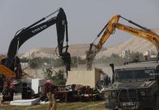 الاحتلال يهدم مبنيين في مرج غزال شمال أريحا