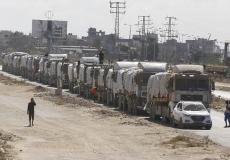 شاحنات مساعدات إلى غزة