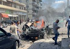 قصف مركبة جنوب لبنان - أرشيف