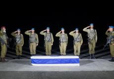 تشييع جثة الضابط الإسرائيلي