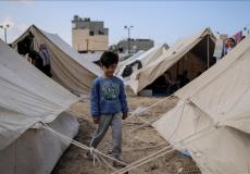 مخيمات لإيواء النازحين جنوبي غزة