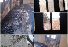  إحراق المستوطنين لمسجد في محافظة سلفيت 