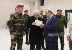 الرئيس عباس يتفقد قاعة الانتخابات المركزية لحركة الشبيبة الفتحاوية