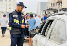 شرطة المرور بغزة