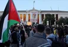 احتجاجات طلابية دعما لفلسطين في كلية الحقوق بجامعة أثينا-أرشيفية