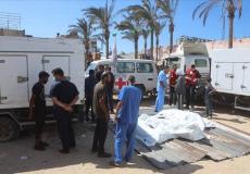 وصول جثامين 15 شهيدا إلى مجمع ناصر الطبي