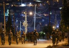 نابلس - إصابة فلسطيني واعتقال آخرين