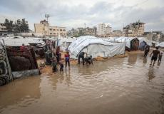 الهلال الأحمر: المنخفض الجوي يفاقم الكارثة الإنسانية في غزة