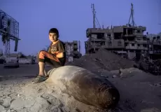 قنابل غير منفجرة في غزة