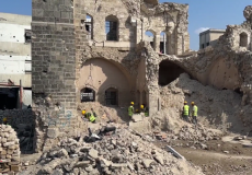 قصر الباشا المدمر في غزة