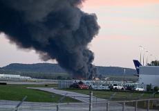 تحطم طائرة شحن أمريكية قرب مطار لويفيل