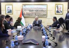 اجتماع رئيس الوزراء مع وفد من المجلس الأوروبي في رام الله