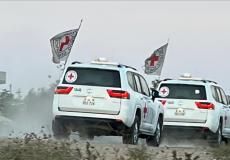 مركبات الصليب الأحمر في قطاع غزة