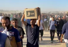 توزيع المساعدات الخاصة بمؤسسة غزة الإنسانية