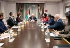 لقاء مصطفى مع عدد من المسؤولين الأوروبيين