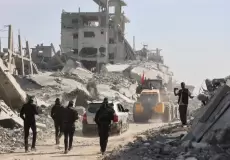 عناصر القسام خلال عمليات البحث عن جثامين أسرى إسرائيل