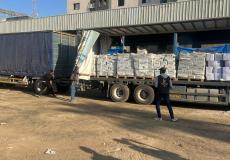 اللجنة المصرية تُسيّر قافلة مساعدات ضخمة إلى مدينة غزة