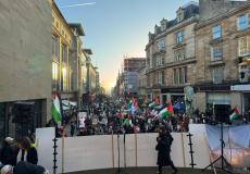 اسكتلندا تتظاهر دعما لفلسطين وتندد بالإبادة الجماعية في غزة